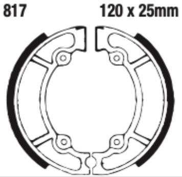 EBC Brake Shoe Set - 817