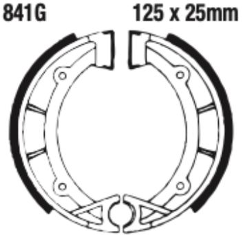 EBC Grooved Brake Shoe Set - 841G
