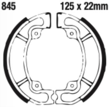 EBC Brake Shoe Set - 845