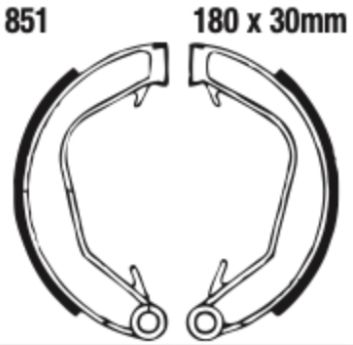 EBC Brake Shoe Set - 851