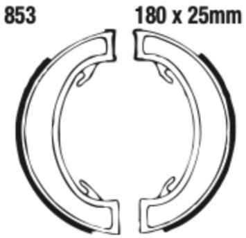 EBC Brake Shoe Set - 853