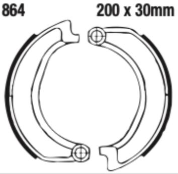 EBC Brake Shoe Set - 864