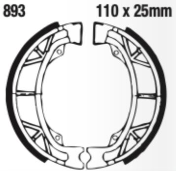 EBC Brake Shoe Set - 893