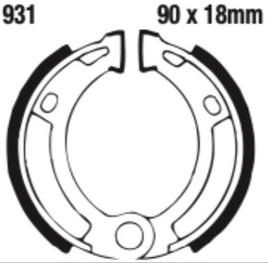EBC Brake Shoe Set - 931