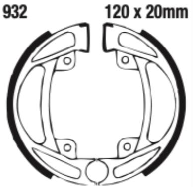 EBC Brake Shoe Set - 932