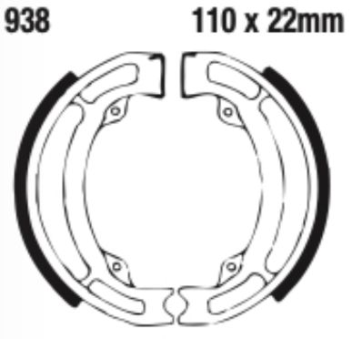EBC Brake Shoe Set - 938