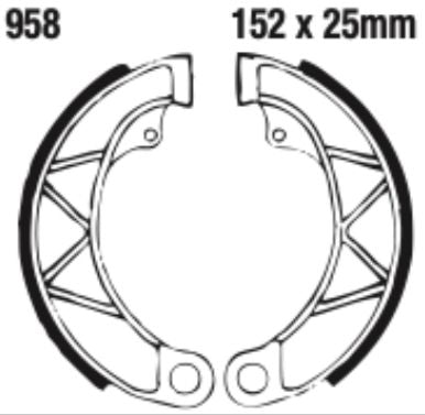 EBC Brake Shoe Set - 958