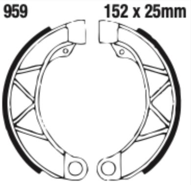 EBC Brake Shoe Set - 959