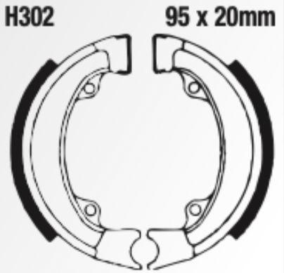EBC Brake Shoe Set - H302