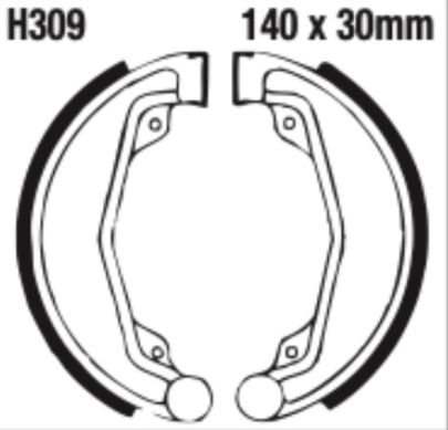 EBC Brake Shoe Set - H309