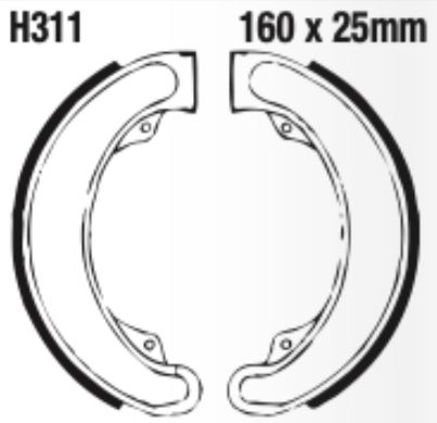 EBC Brake Shoe Set - H311