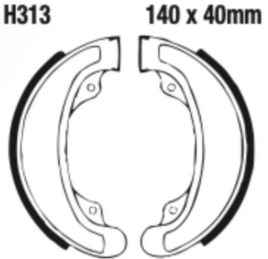 EBC Brake Shoe Set - H313