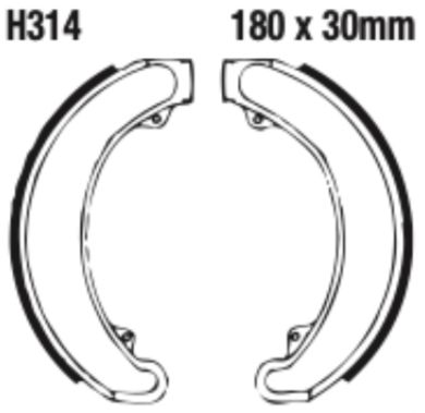 EBC Brake Shoe Set - H314
