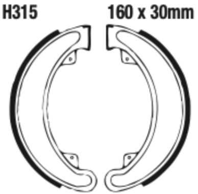 EBC Brake Shoe Set - H315