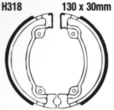 EBC Brake Shoe Set - H318