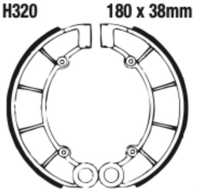 EBC Brake Shoe Set - H320