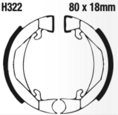 EBC Brake Shoe Set - H322
