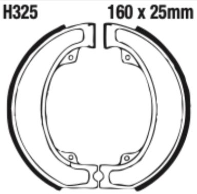 EBC Brake Shoe Set - H325