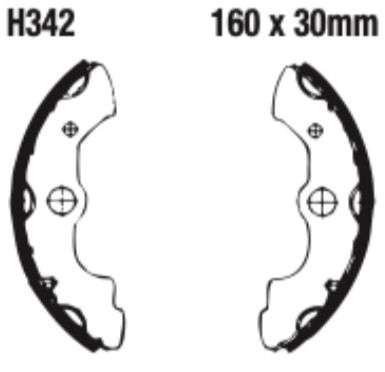 EBC Brake Shoe Set - H342