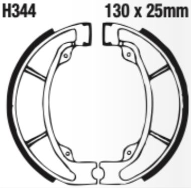 EBC Brake Shoe Set - H344