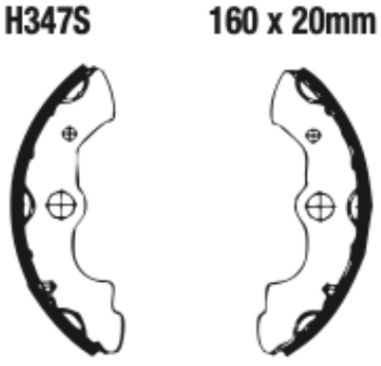 EBC Brake Shoe Set - H347S