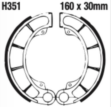 EBC Brake Shoe Set - H351