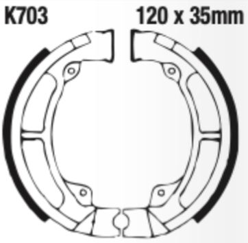 EBC Brake Shoe Set - K703
