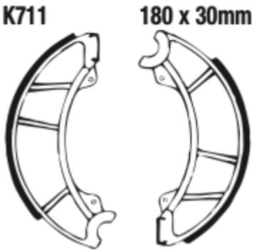 EBC Brake Shoe Set - K711