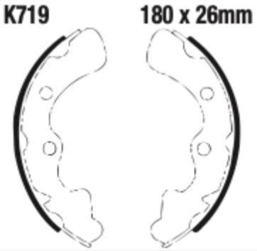 EBC Brake Shoe Set - K719