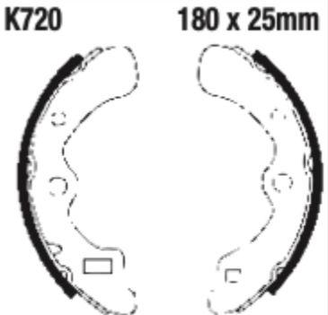 EBC Brake Shoe Set - K720