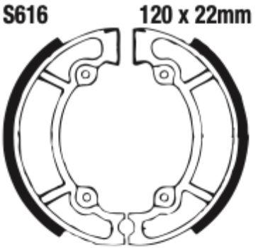 EBC Brake Shoe Set - S616