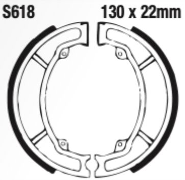 EBC Brake Shoe Set - S618