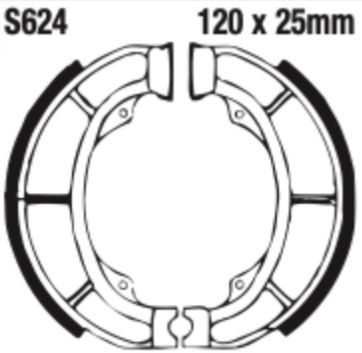 EBC Brake Shoe Set - S624