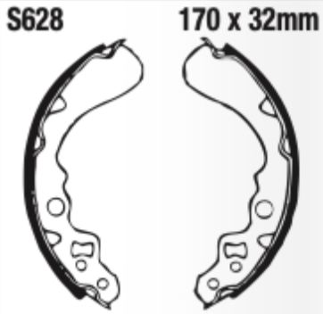 EBC Brake Shoe Set - S628