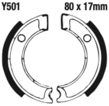 EBC Brake Shoe Set - Y501