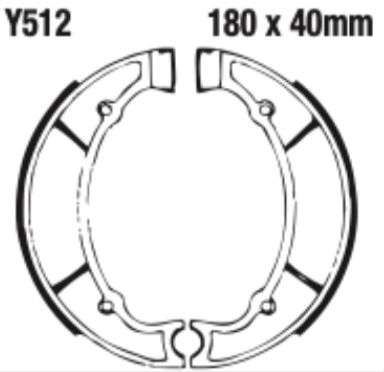 EBC Brake Shoe Set - Y512