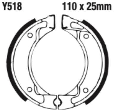 EBC Brake Shoe Set - Y518