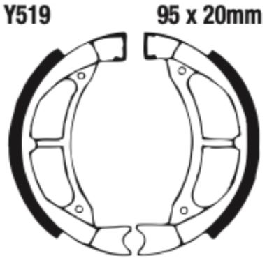 EBC Brake Shoe Set - Y519