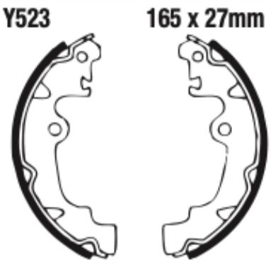 EBC Brake Shoe Set - Y523