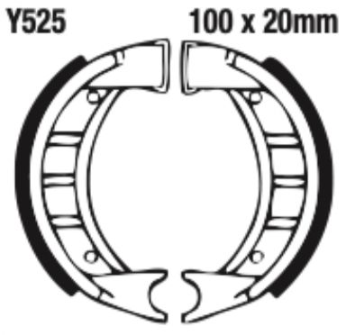 EBC Brake Shoe Set - Y525