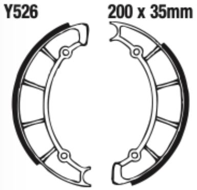 EBC Brake Shoe Set - Y526