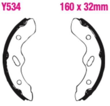 EBC Brake Shoe Set - Y534