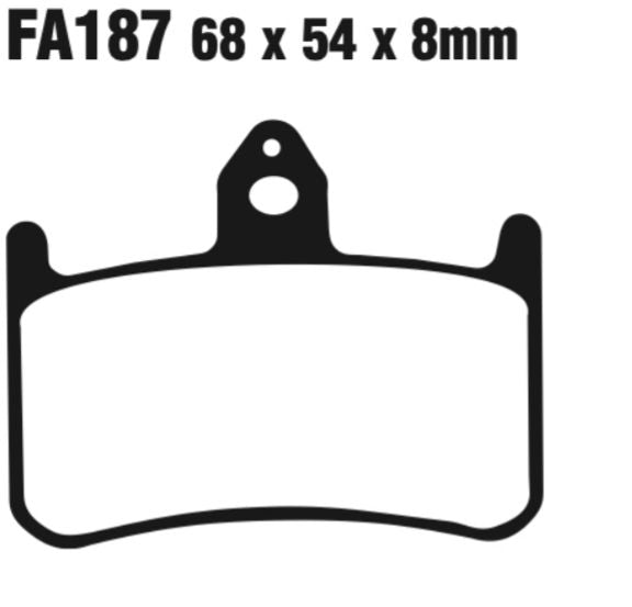 EBC Extreme Pro Double-H Sintered Disc Pad Set - EPFA187HH
