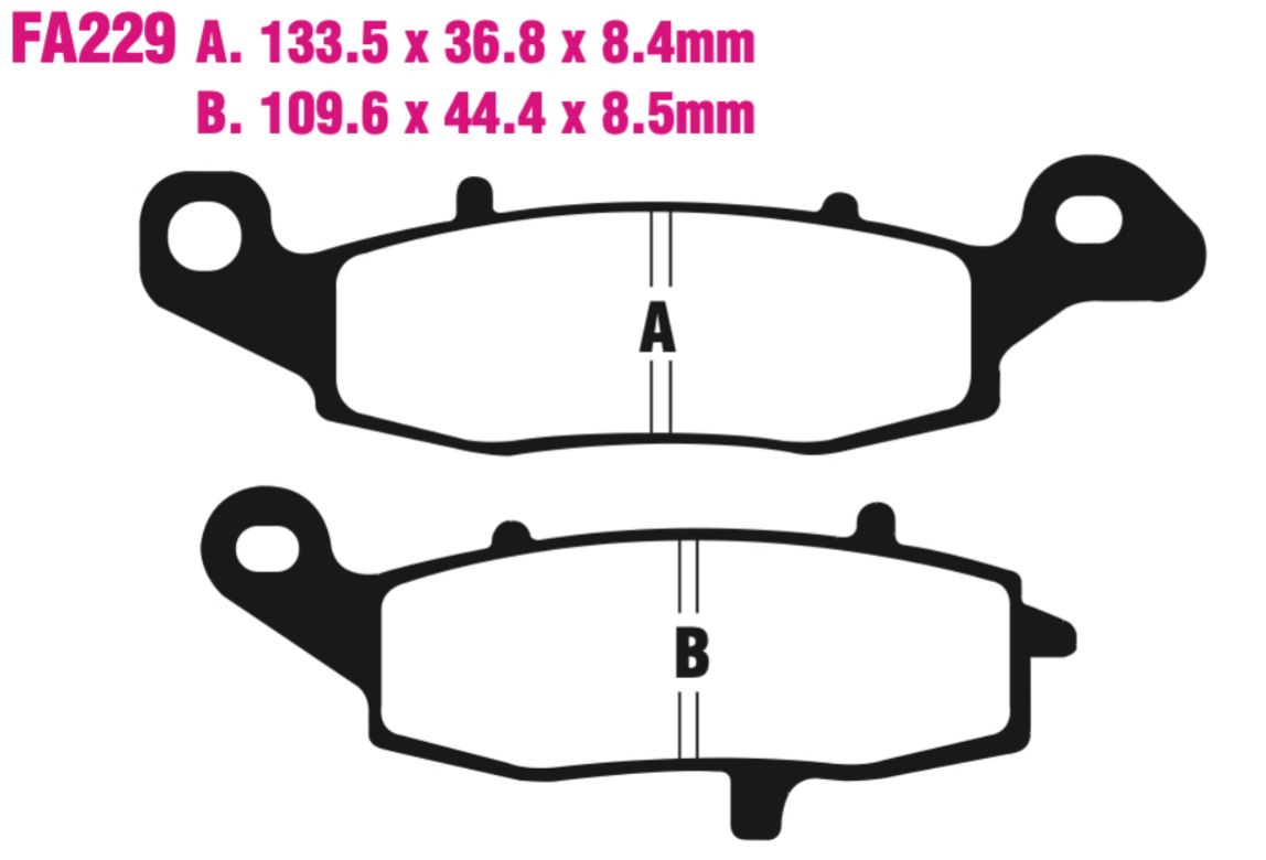 EBC Extreme Pro Double-H Sintered Disc Pad Set - EPFA229HH