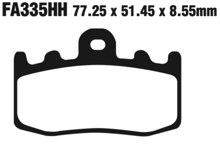 EBC Extreme Pro Double-H Sintered Disc Pad Set - EPFA355HH