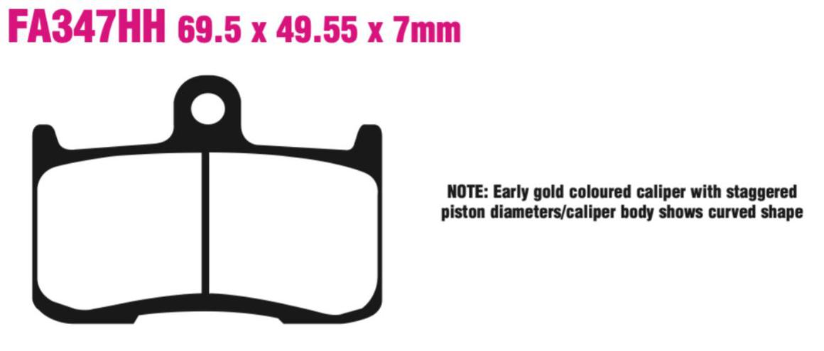 EBC Extreme Pro Double-H Sintered Disc Pad Set - EPFA347HH