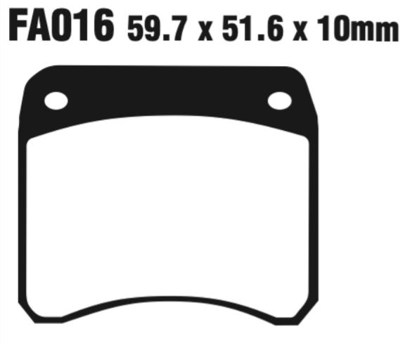 EBC Double-H Sintered Disc Pad Set - FA016HH