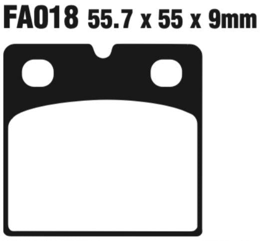 EBC Double-H Sintered Disc Pad Set - FA018HH