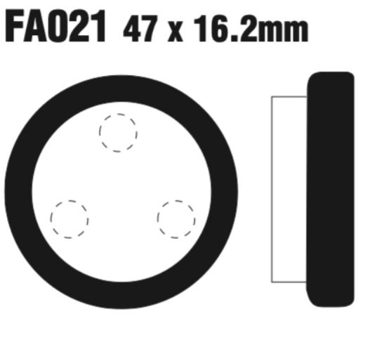 EBC FA Series R Disc Pad Set - FA021R