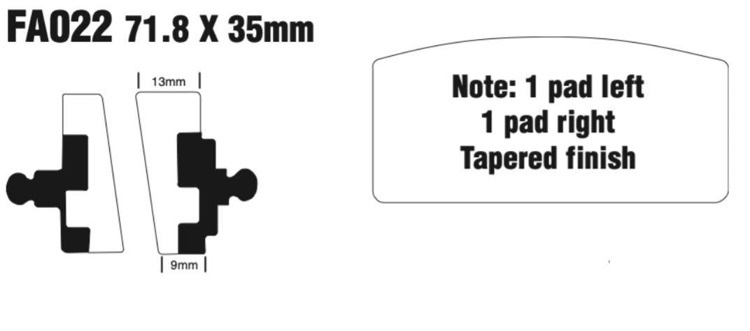 EBC FA Series Disc Pad Set - FA022